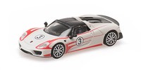 Minichamps 1:87 870062137 Porsche 918 Spyder Salzburg Racing Design NEU OVP