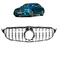 Kühlergrill Grill Black Chrom passend für Mercedes C Klasse W205 Panamericana GT Kühlergrill Grill Black Chrom passend für Mercedes C Klasse W205 Panamericana GT