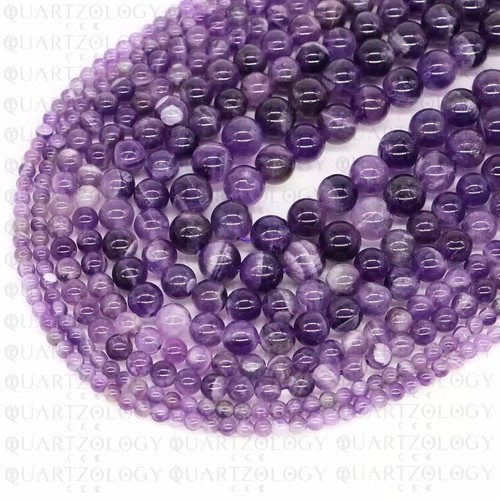 Natural 6mm Quartz Gemstone Beads Various Colours Healing Round Crystal Stones - Picture 12 of 42
