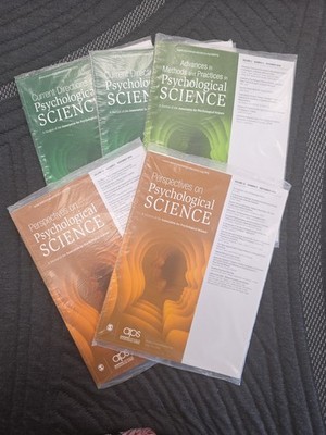 Lot Of 6 Various Psychological Science Jornal Vol From 2019 & 2020 aps Magazines