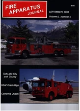 Salt Lake City & County Fire Departments, Sept 1988 Fire Apparatus Journal