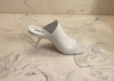 New! Salvatore Ferragamo 'Era' Slide Sandals Optic White Womens 6