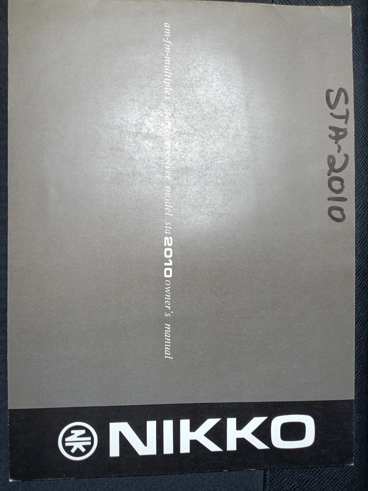 NIKKO STA-2010 Receiver Owners Manual Original