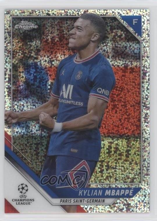 2021-22 Topps Chrome UCL Speckle Refractor Kylian Mbappe Kylian Mbappé #1 0p3q