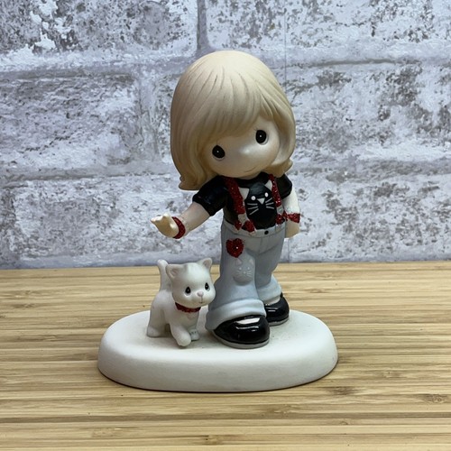 HTF Rare Precious Moments You Were Born To Sparkle Kitten Cat Girl Figure 2015