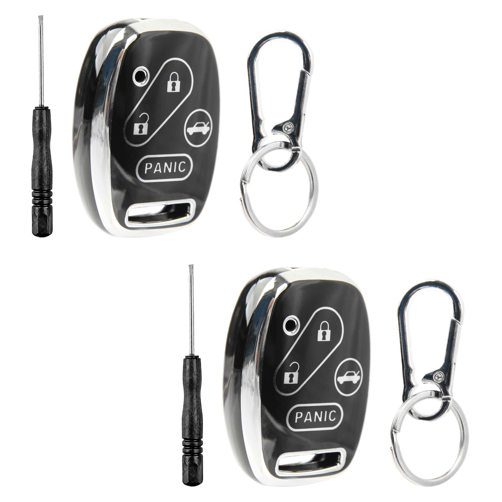 2 Remote Fob Shell Case Polymer Cover for 2009 2010 2011 2012 2013 2014 Acura 4b