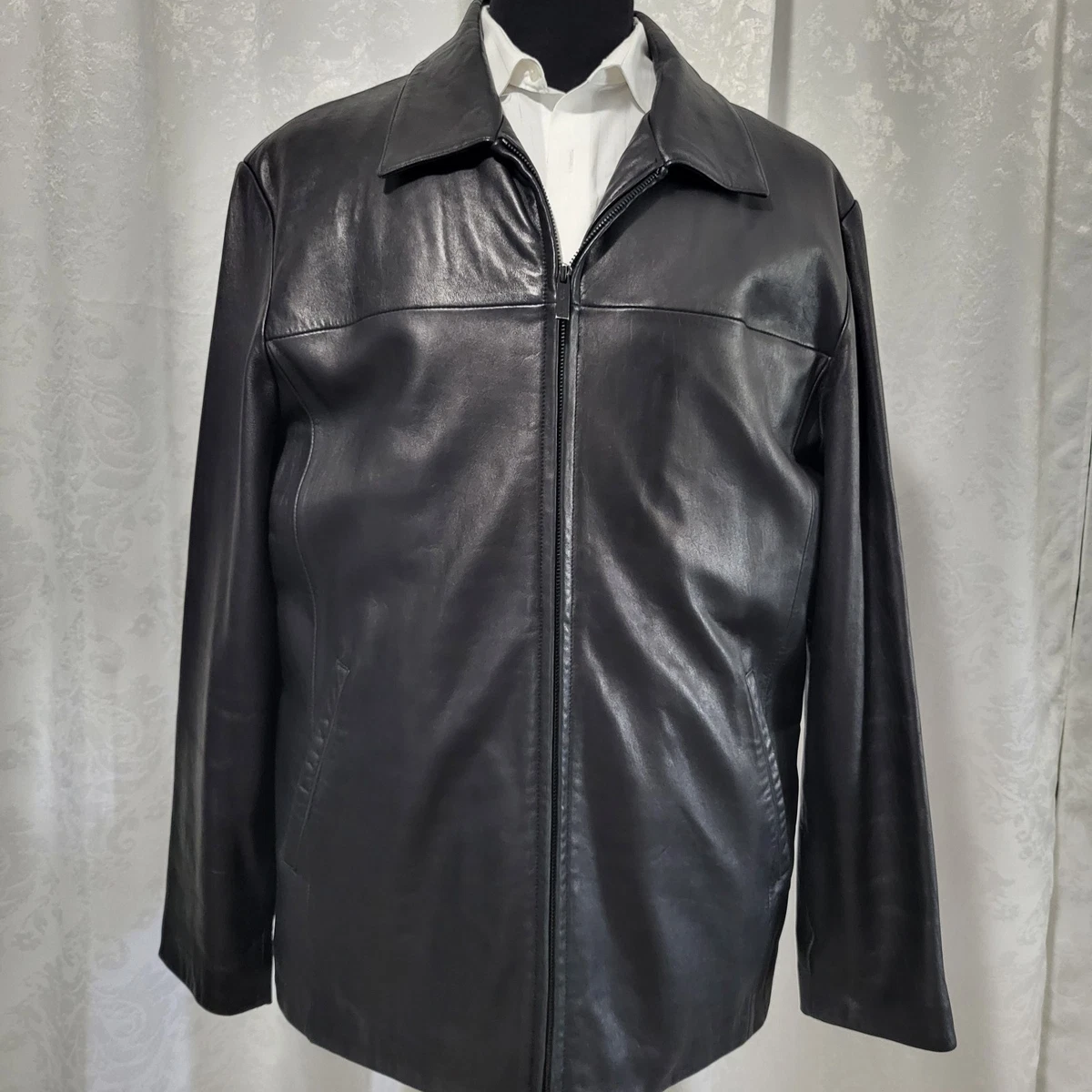 Nicole Miller Black Leather Outer Shell Coats, Jackets & Vests for 