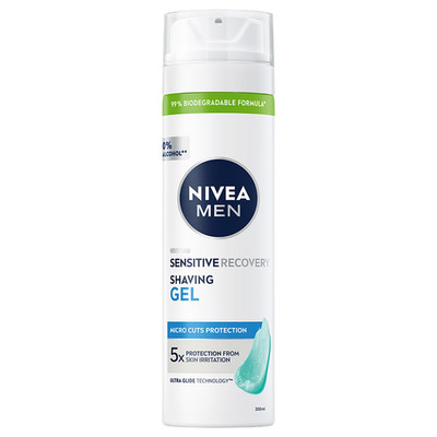 NIVEA MEN Sensitive Recovery Rasiergel 200 ml Regenerierende Pflege