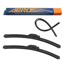 24 19 Inch Aero Wiper Blade Pair All Season Direct Replacement Smooth Quiet Wipe