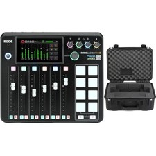 Rode Rodecaster Pro II Podcast Production Console and Case Bundle