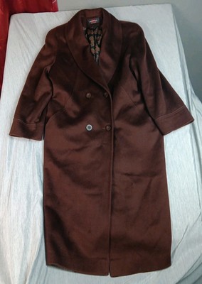 VTG Alorna Super Fina Wool Womens Large Wool Top Coat Overcoat NEW OLD STOCK USA