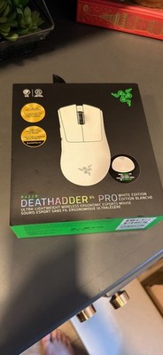 Razer DeathAdder V4 Pro White Wireless Gaming Mouse Open Box Never Used