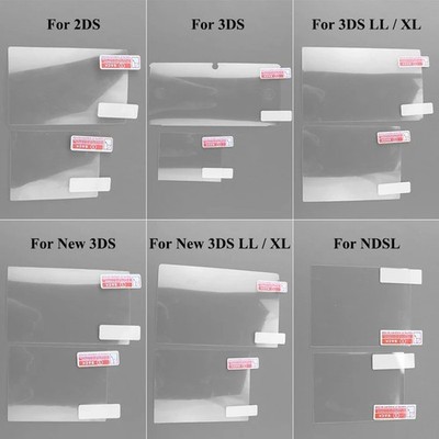 New Clear Top with Bottom LCD Screen Protector Guard Film for 3DS XL/LL 3DSXL