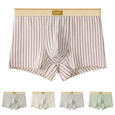 Everyday Men's Cotton Boxer Briefs with Stripes Comfortable and Functional