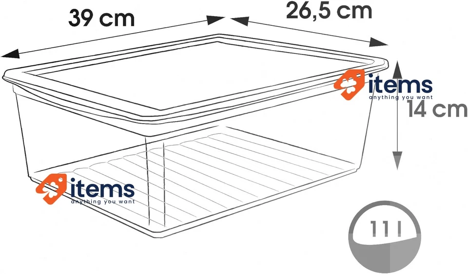 Keeeper Clearbox con Aria Controllo Sistema, 39x26.5x14 CM, 11 Litro, - Immagine 2 di 2