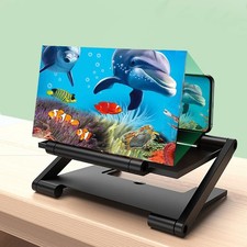 2026 Upgrade Screen Magnifier for Cell Phone, Foldable 3D Phone Screen Amplifier