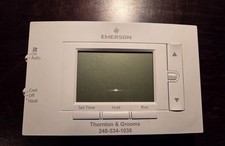 Termostato digitale programmabile Emerson unità da parete calore freddo bianco testato
