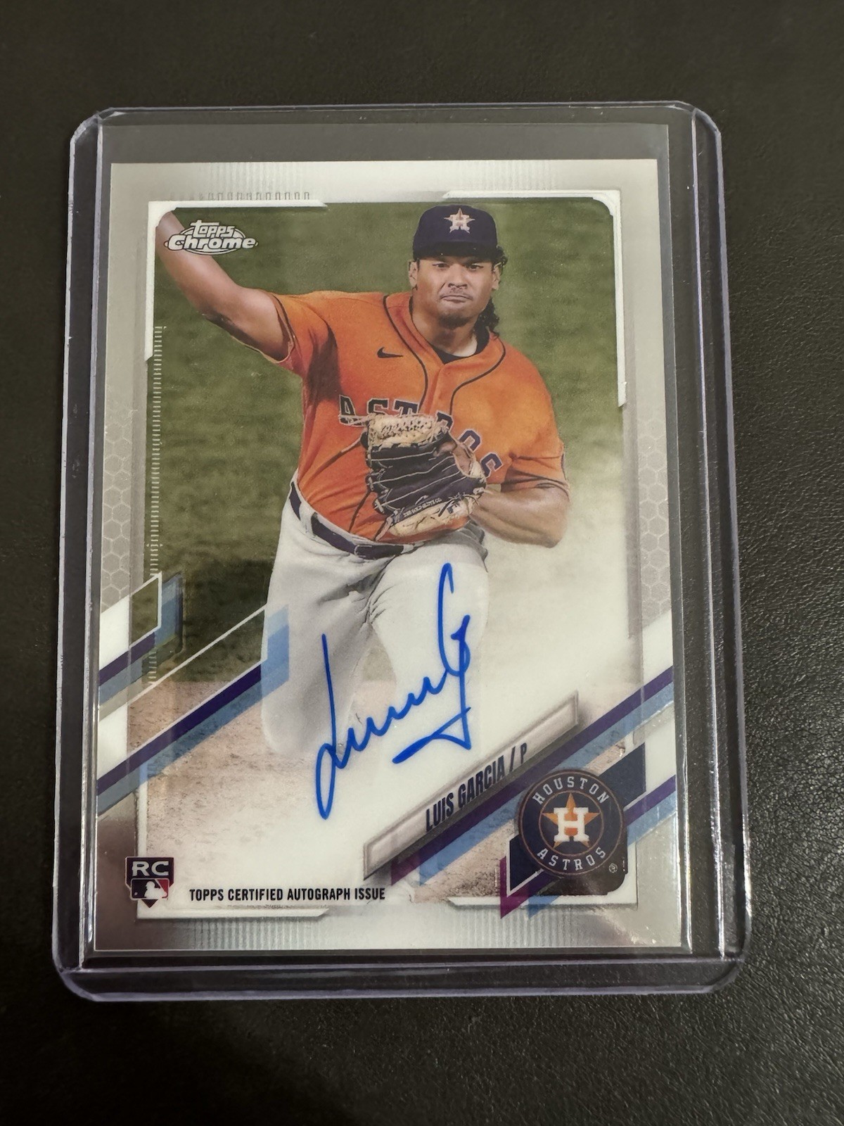 2021 Topps Chrome Luis Garcia Rookie Autograph Auto Houston Astros