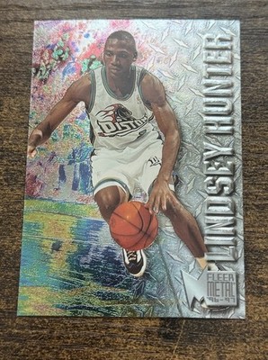 1996-97 Fleer Metal #169 Lindsey Hunter Pistons Iconic Vintage Free Shipping