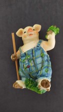 Farmer pig figurine. New without tag. Beautiful colors. Generic no markungs.
