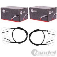 2X A.B.S. Handbremsseile Hinten Passend FüR Fiat Punto Scheibenbremse Links+Rech