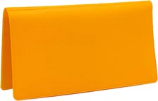 Sunburst Orange Vinyl Checkbook Cover, Top Tear Personal Vinyl Checkbook Cover