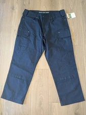 New Duluth Flex Fire Hose Cargo Pants Blue Standard Fit Mens 40x30