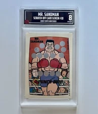 1989 Topps Nintendo Mr. SANDMAN Punch Out PSA 8 Equivalent Screen #10 TCCG