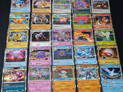 Pokemon 151 | Alle 25 Holo Karten MEW  Sammlung Set Deutsch NM - Boosterfrisch