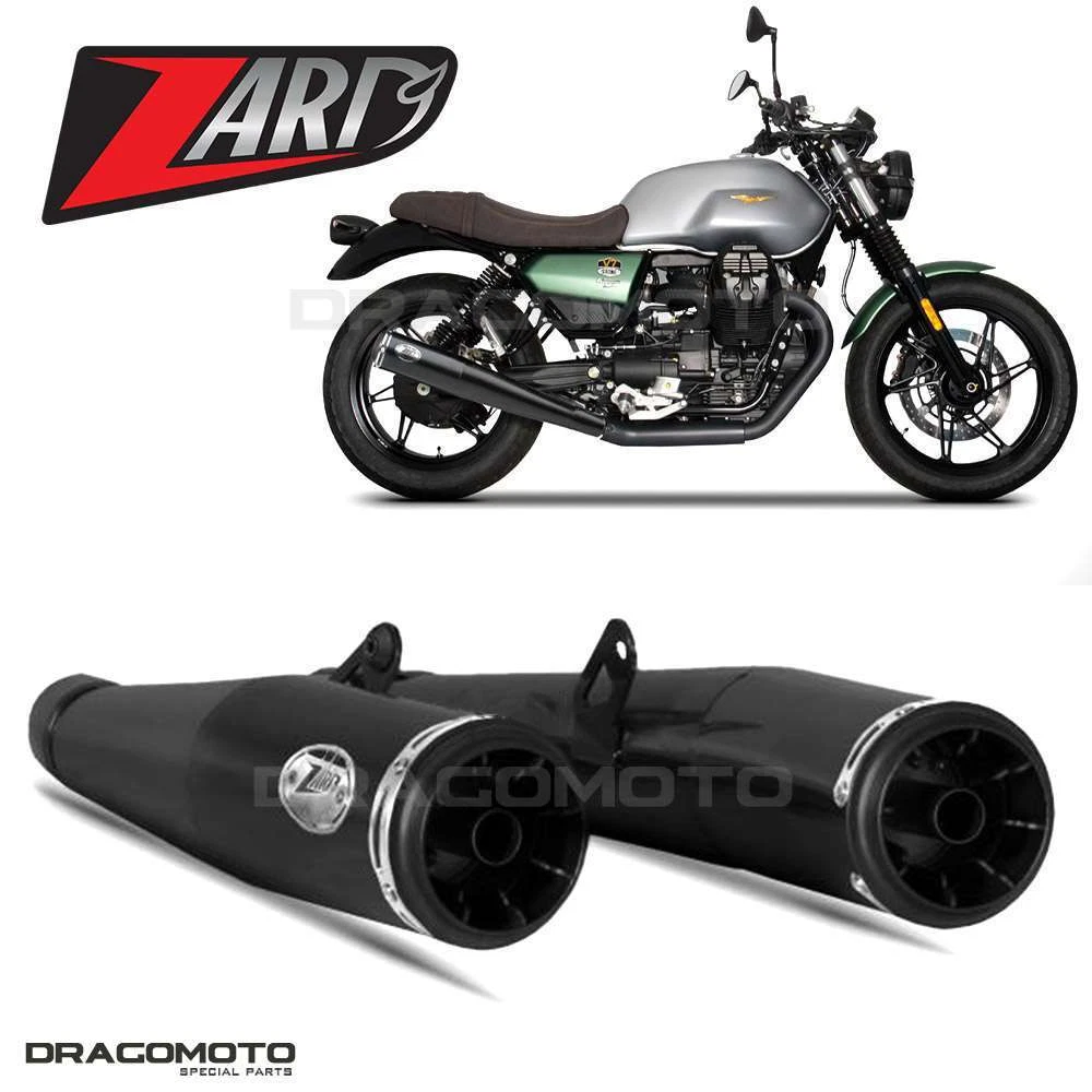 MOTO GUZZI V7 850 2023 ZARD Exhaust Black ZMG003S10SSO B