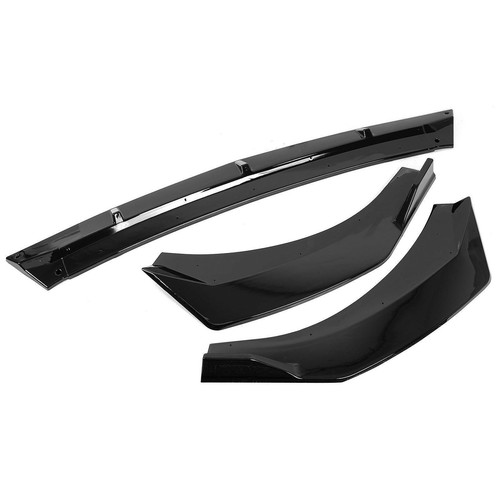 For Hyunday Elantra N Line 2021-2023丨3Pcs Front Bumper Lip Splitter Glossy Black - Foto 4 di 10