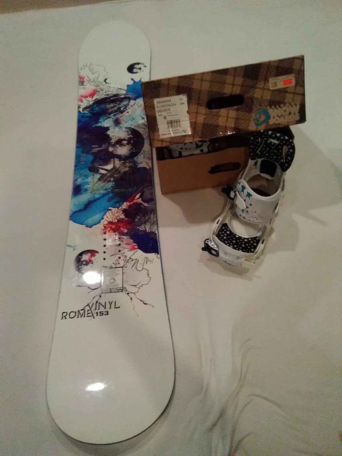 ROME 153 Snowboard and New Bindings ROME 153 Snowboard and New Bindings discount sale