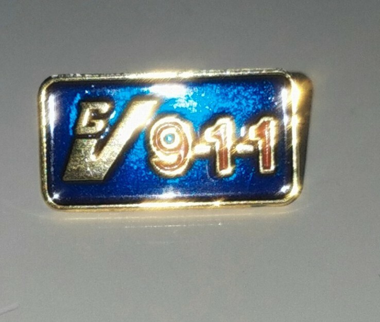 Vintage GV 911 Lapel PIN junk drawer find. 