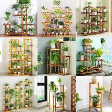 Blumentreppe Holz/ Metall - Blumenständer Pflanzentreppe mehrstöckig Blumenregal