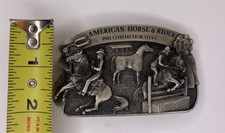 American Horse  Rider 1983 Commemorative Limited Edition Belt Buckle