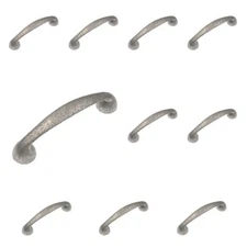 10 Pack Ancient Treasures C037SAT Satin Chrome 3 3/4"cc Cabinet Handle Pulls