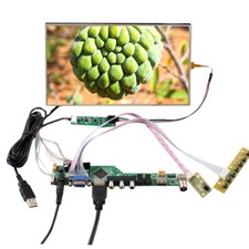 HD VGA AV USB LCD Controller Board 10.1inch 1366x768 IPS Touch LCD Screen