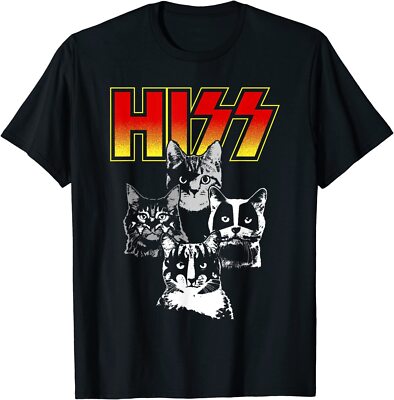 New HIZZ Shirt Funny Cat Shirt Great Gift Idea Premium T-Shirt S-4XL