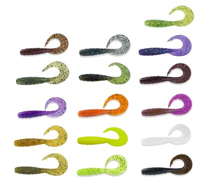 Fishup Mighty Grub 3,5'' 9cm - 7 Jigs, Gummifisch, Kunstköder, Raubfischköder
