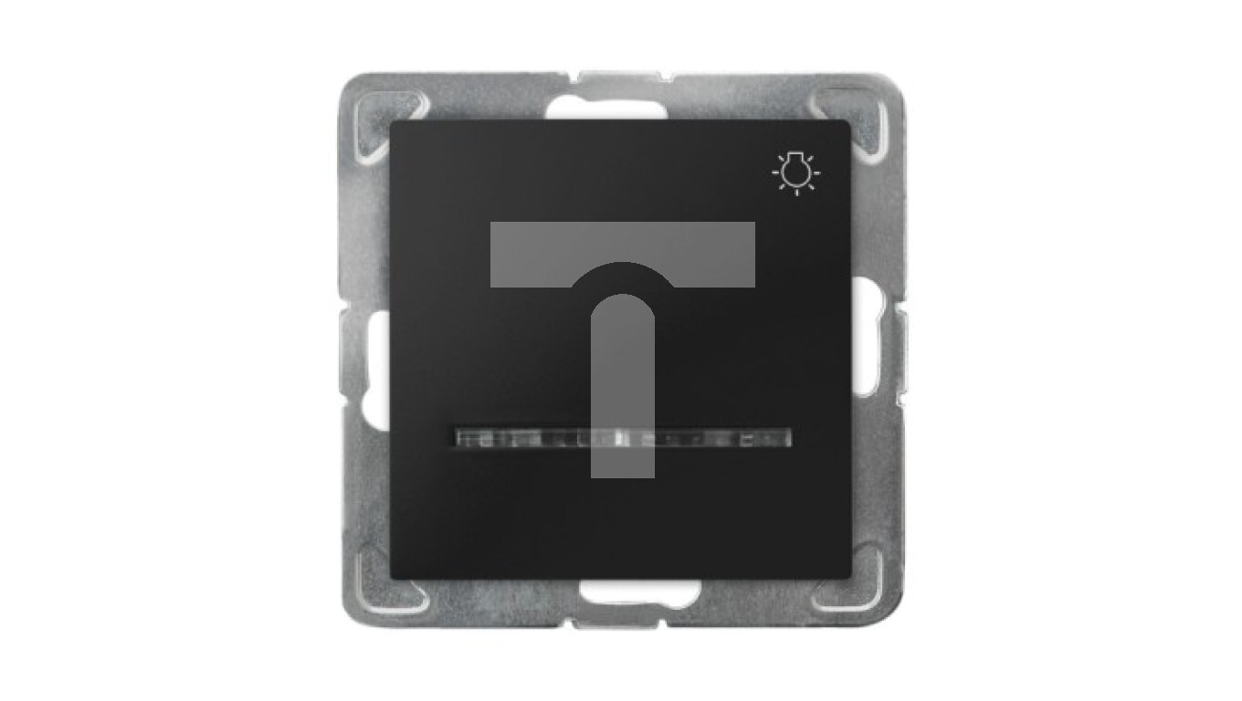 IMPRESSION Short-circuit switch, blue backlit, black metallic ŁP-5YS / m /T2UK
