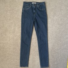 Levi's 721 Jeans Womens 26 High Rise Skinny Dark Wash Stretch Denim Pants Casual