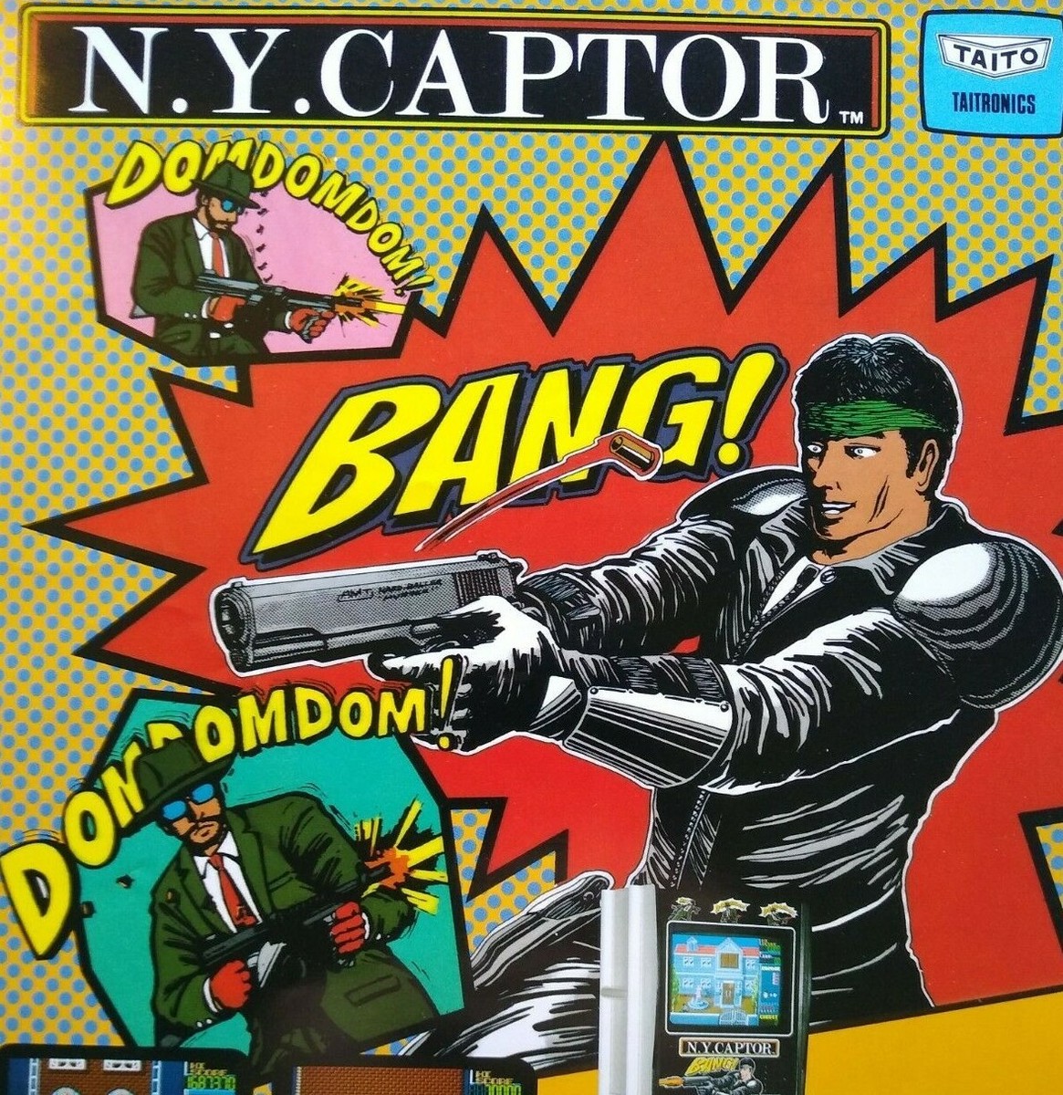 N.Y. CAPTOR 1985年 アーケードゲーム パンフレット チラシ NY Captor Arcade Flyer Original 1985 Video Game Art Promo 8.25