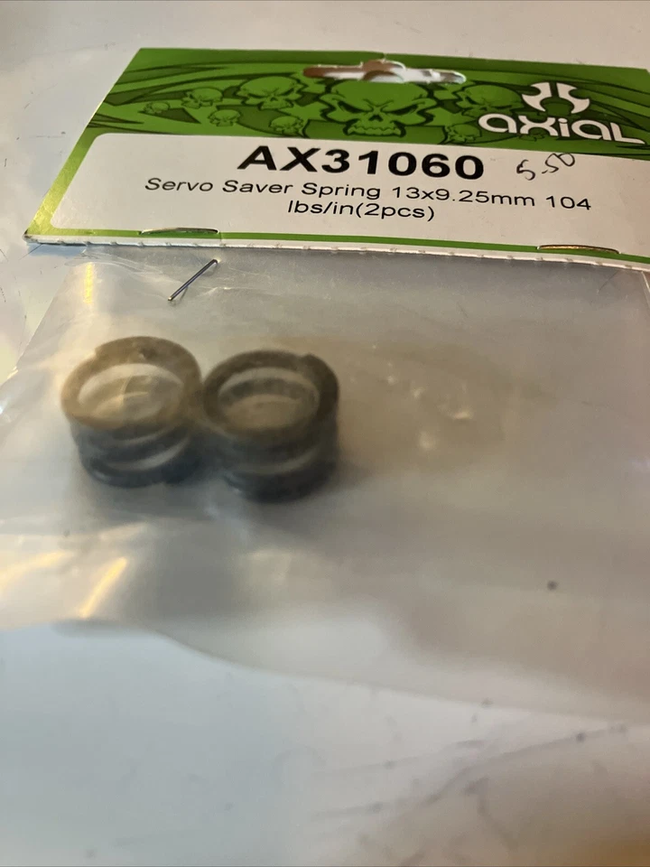 AX31060 AXIAL SERVO SAVER SPRING 13 X 9.25 MM 104 LBS/IN (2 PCS) YETI - Image 3 of 4