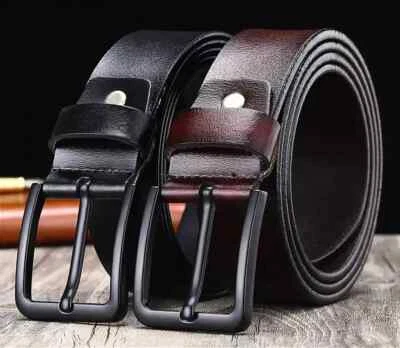 DIABLO DESIGN BY ITALY ✅ Herren Gürtel Vollrindleder Büffel 4 cm Breit - 4 mm Dick Gürtel Herren Damen