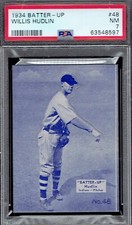 1934 Batter Up 48 Willis Hudlin. PSA 7 NM. (TX8597).