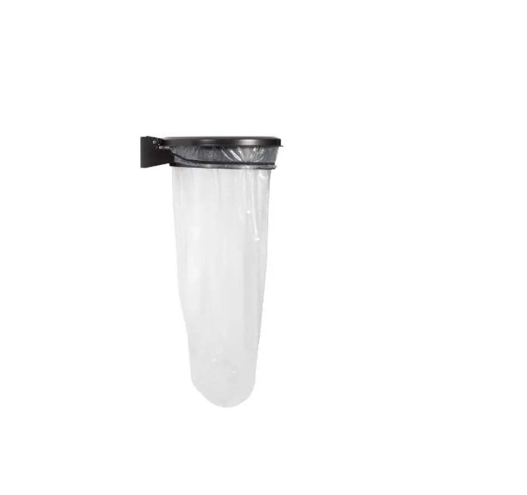 Support sac mural avec couvercle 110L pour collecter les déchets