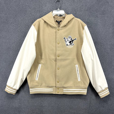True Religion Jacket Men  s XL Buddha Logo Two Tone Varsity Letterman