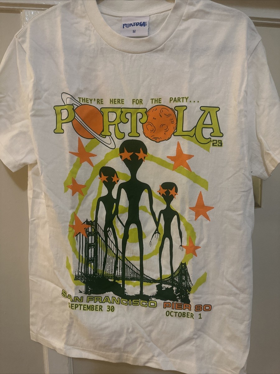 Portola Music Festival 2023 T-Shirt Medium SF Bay Bridge