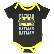 DC Comics   Baby Boys' Batman Logo Bodysuit/Creeper   0-9 Months