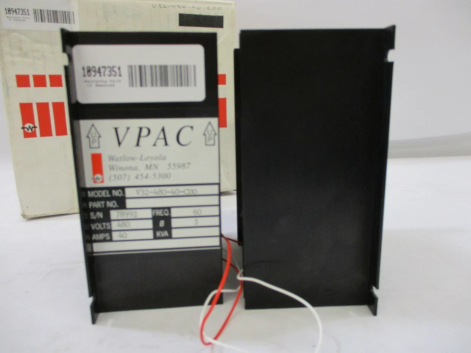 *NEW* WATLOW-LOYOLA V32-480-40-CD0 V-PAC POWER CONTROL 40A 480V - Image 4 of 4